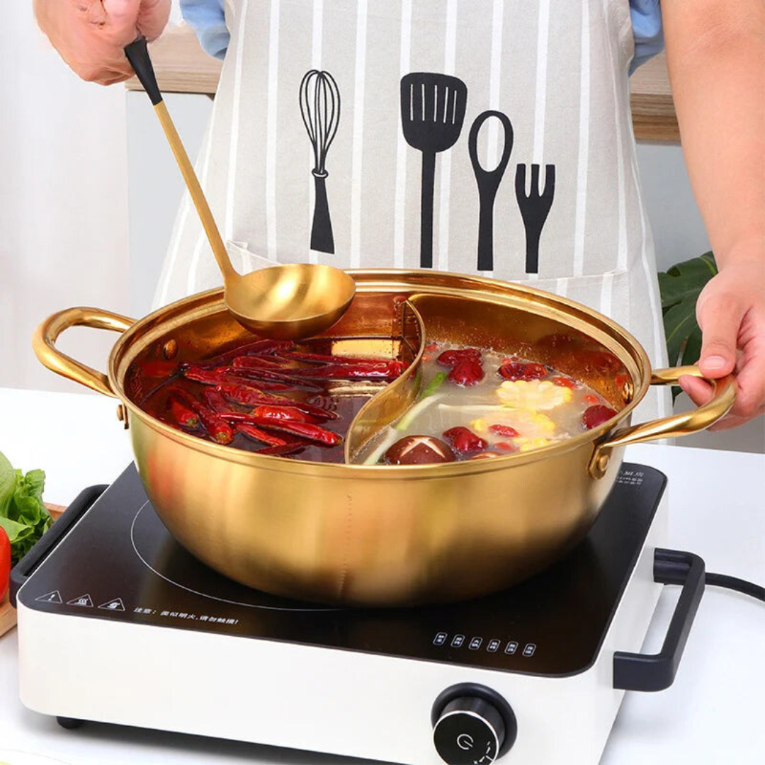 Stainless Steel Twin Divided Hot Pot