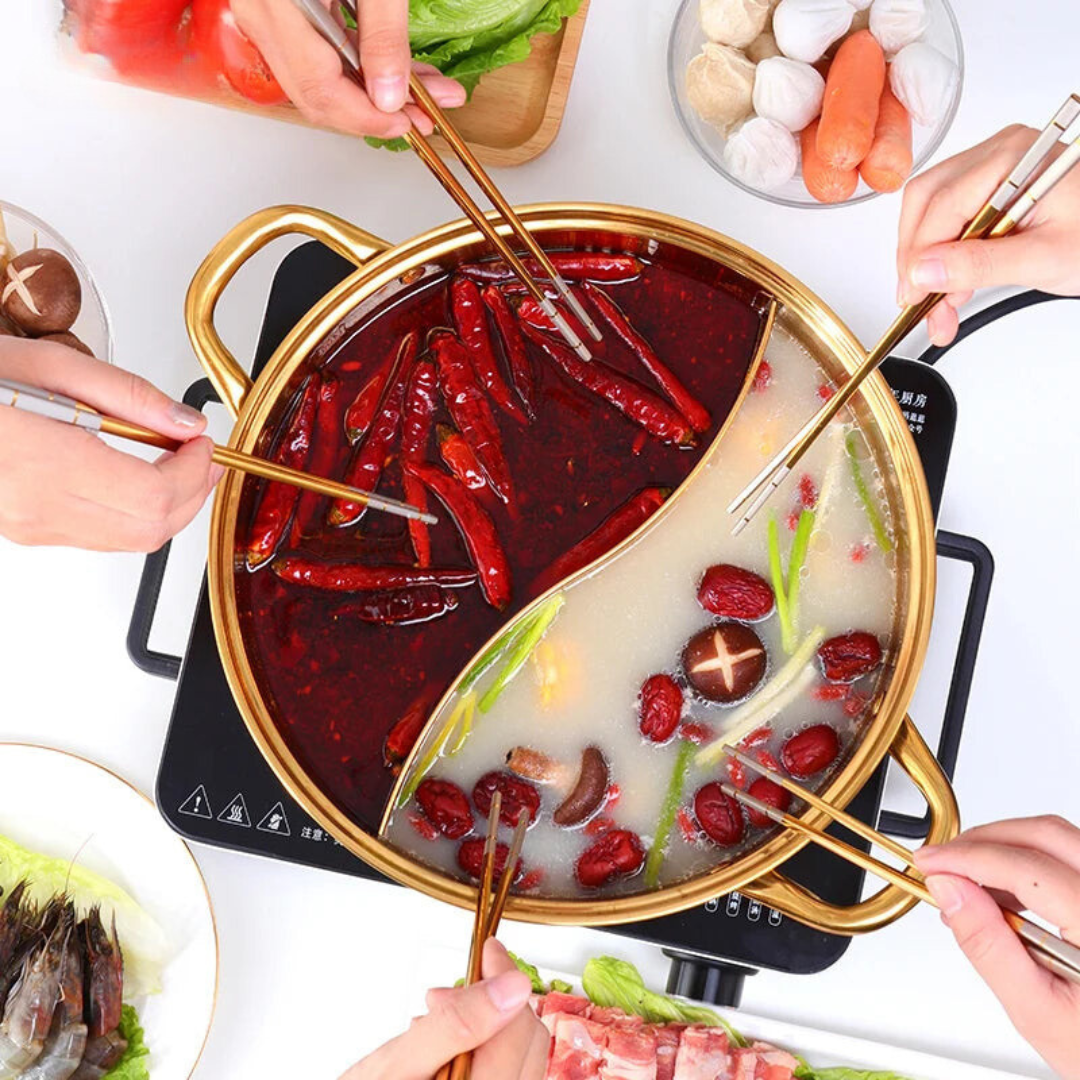 Stainless Steel Twin Divided Hot Pot