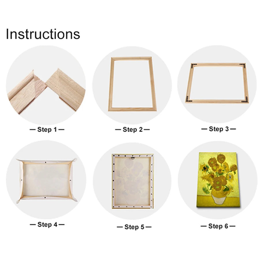 DIY Reusable Wooden Canvas Frame Kit