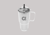 30 Oz. Lisbon Stainless Steel Tumbler With Straw