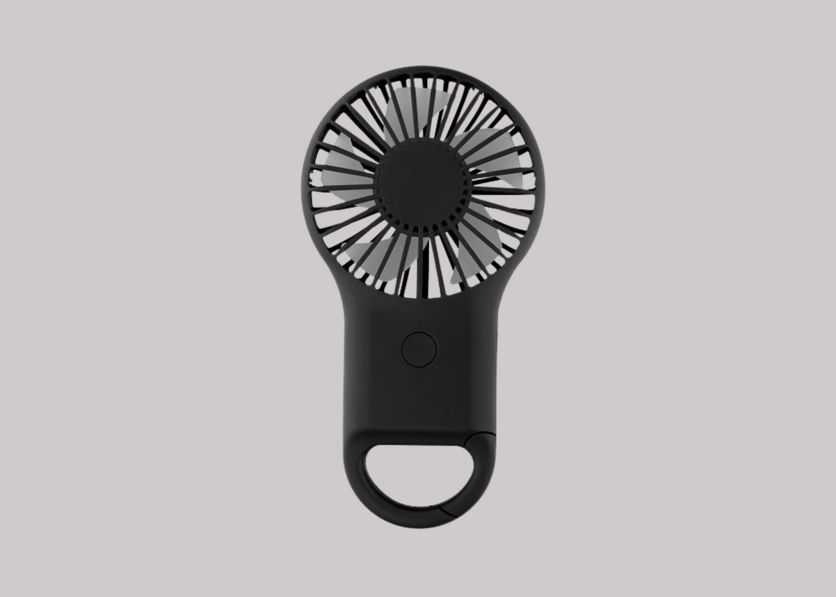 Rechargeable Handheld Fan With Carabiner