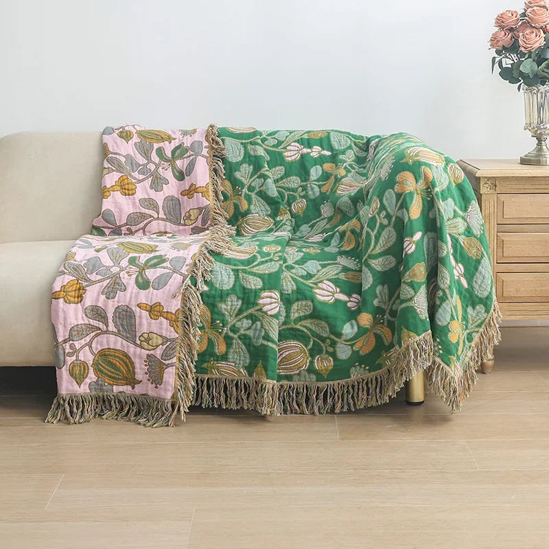 Printed Multifunctional Sofa Blanket