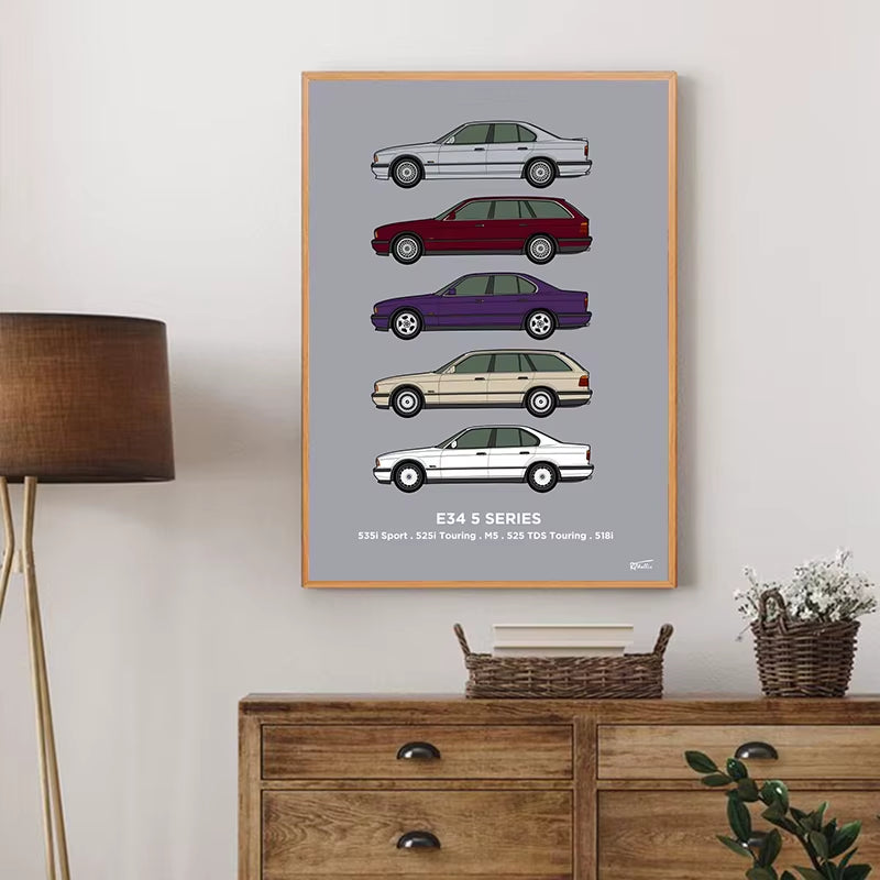 Rover Classic Car Wall Print