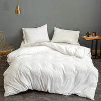 Simple One-Piece Solid Duvet Cover