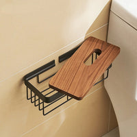 Wooden Metal Tissue Box & Toilet Paper Holders