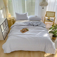 Summer Cotton Quilts Thin Air Conditioning Comforter Soft Breathable Bed Blanket Floral Duvet Cover Thin Quilts Machine Washable