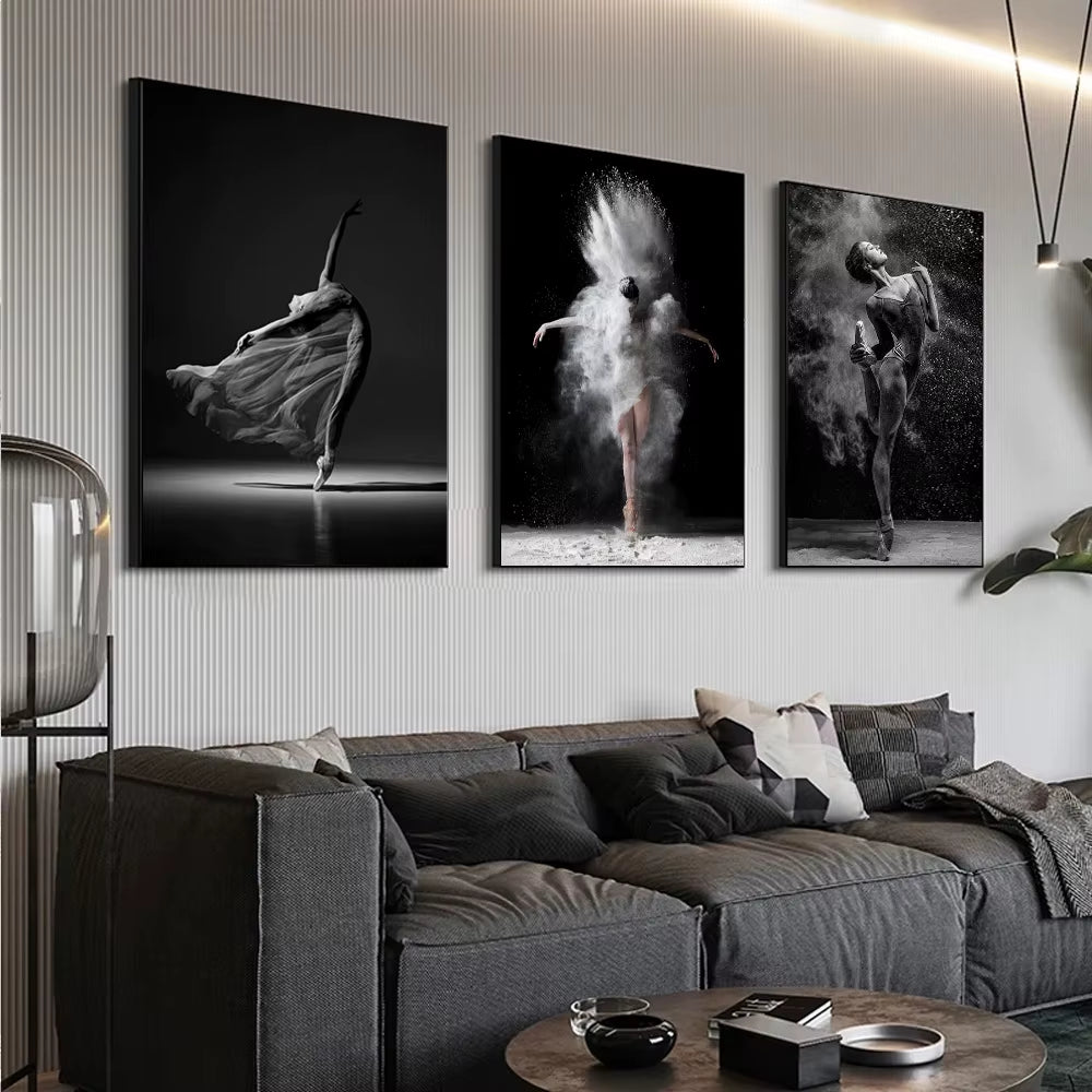 Black and White Ballet Wall Prints