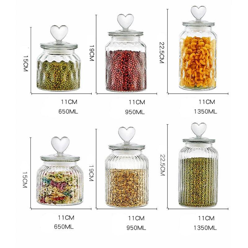 Glass Sealed Food Grade Storage Jars