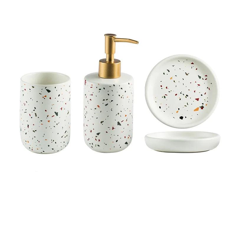 European Painted Ceramic Bathroom Accessories