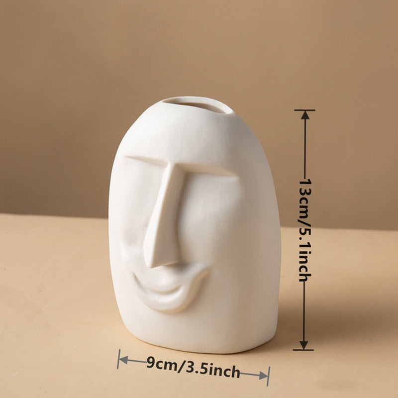 Nordic Style Face-Shaped Vases