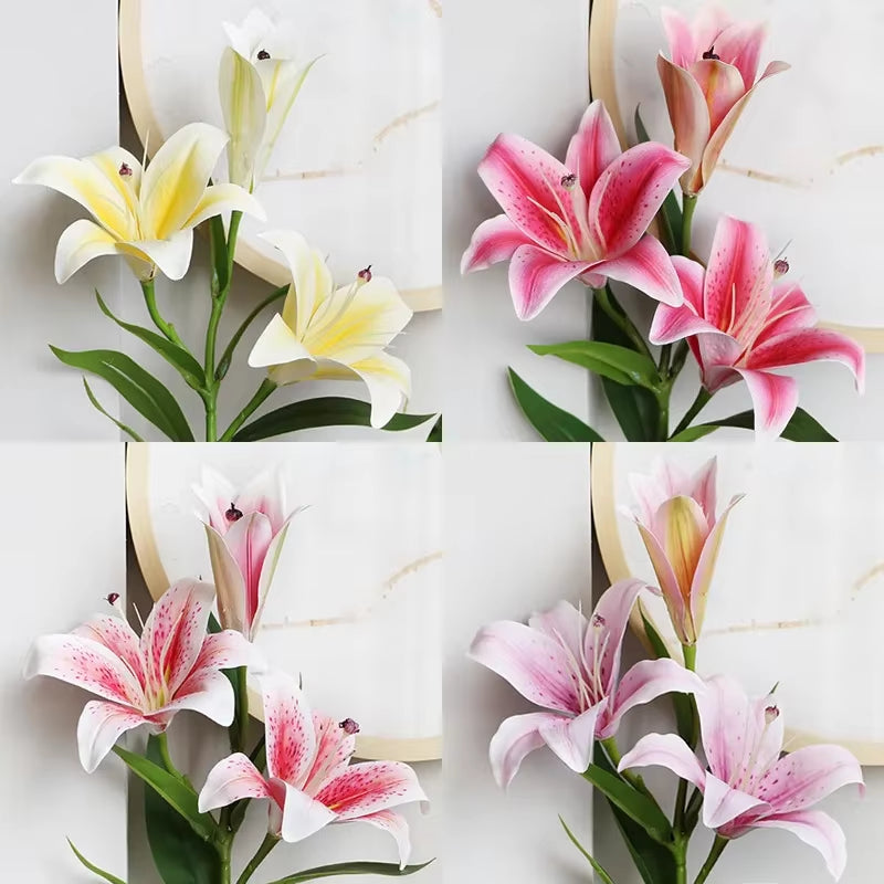 Artificial Lily Flowers for Displays