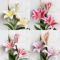 Artificial Lily Flowers for Displays