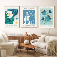 Abstract Floral Graphics Wall Prints