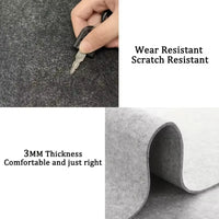 Solid Color Wool Felt Desk Mat