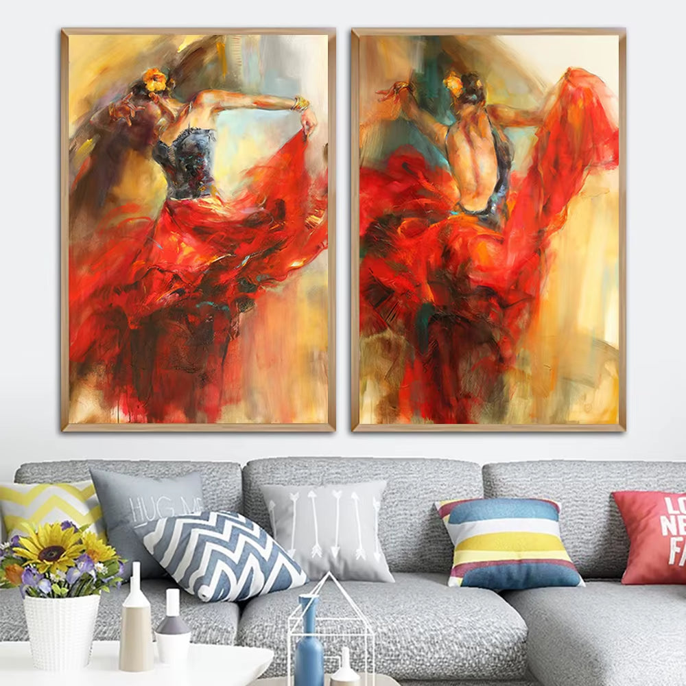 Spanish Flamenco Dance Wall Prints