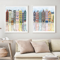 Colorful Buildings Wall Prints