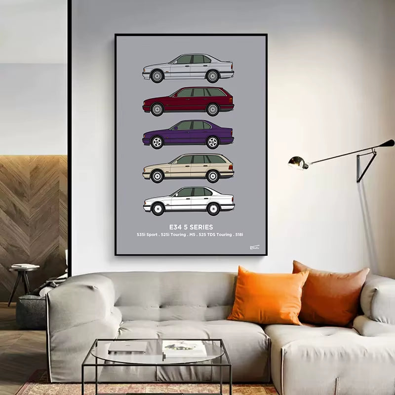 Rover Classic Car Wall Print