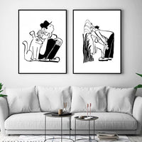 My Lover and Dog Wall Prints