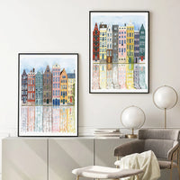 Colorful Buildings Wall Prints