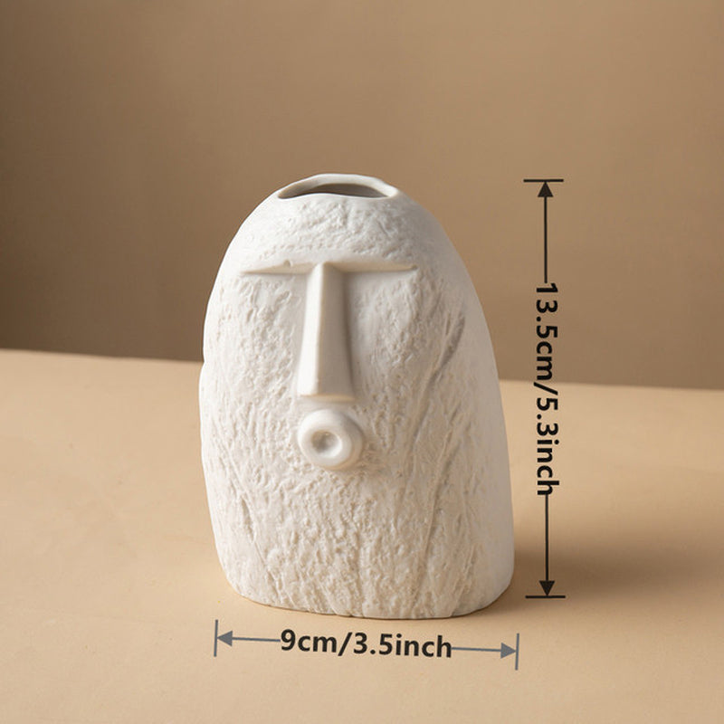 Nordic Style Face-Shaped Vases