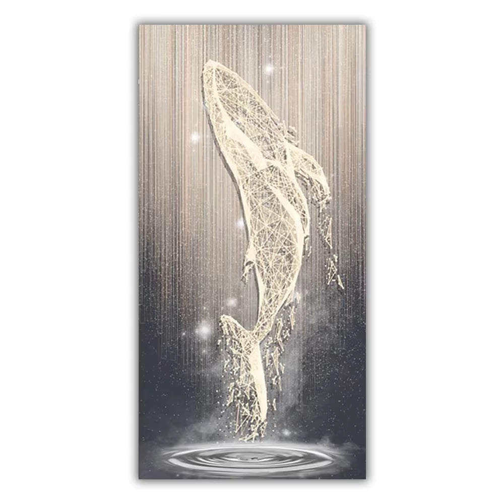 Luxury Luminous Whale Wall Prints