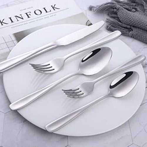 High Quality Stainless Steel Silverware Set - Silver