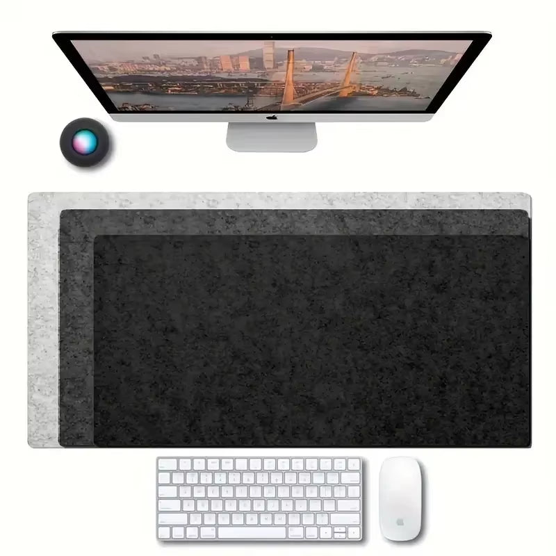 Solid Color Wool Felt Desk Mat