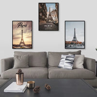 Paris Tower Seasonal Landscape Wall Prints