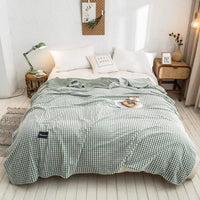 Ultra-Soft Plaid Fleece Bed Blanket