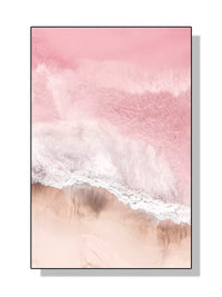 Pink Ocean Surf Wall Print