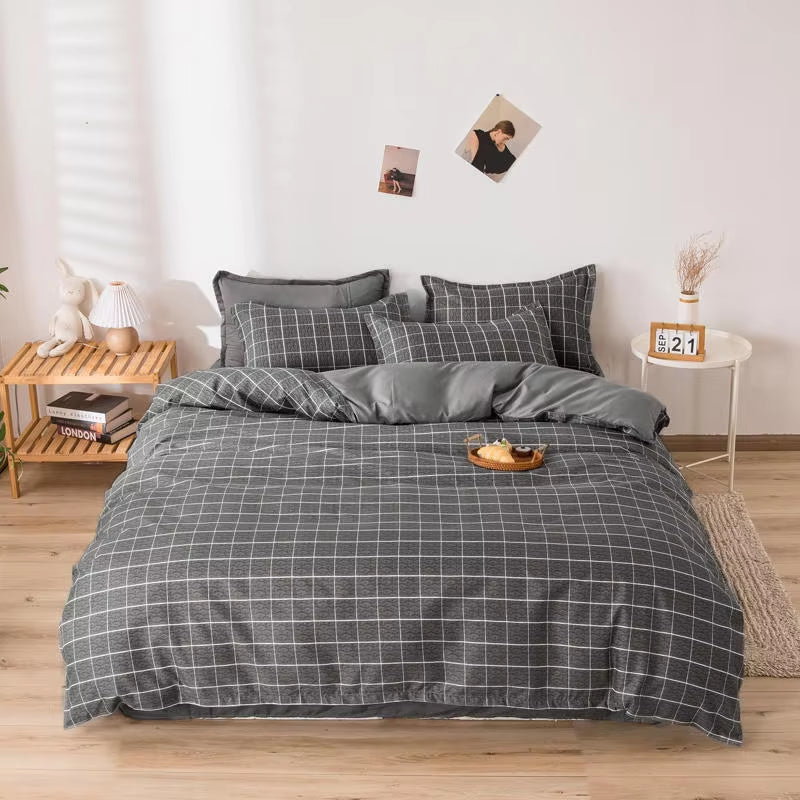 Modern Microfiber Printed Bedding Set