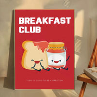 Fun Breakfast Theme Wall Prints 