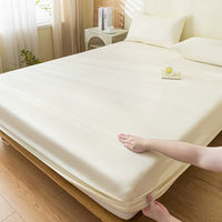 100% Waterproof Mattress Covers Protector Adjustable Non-Slip Bed Fitted Sheet with Elastic Band for Queen King 90/140/160/200