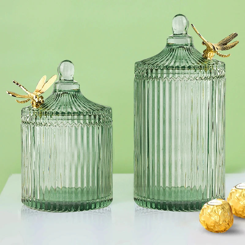 Vertical Patterned Crystal Storage Jars