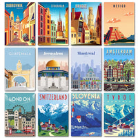 Modern City Landscape Wall Prints