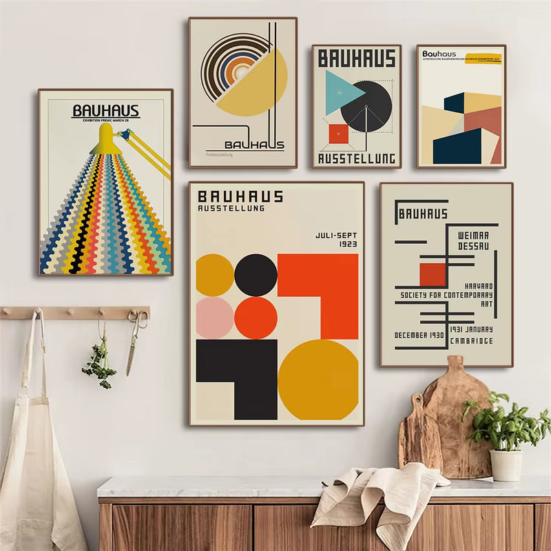 Bauhaus Modern Abstract Geometric Wall Prints