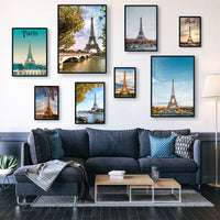 Paris Tower Seasonal Landscape Wall Prints