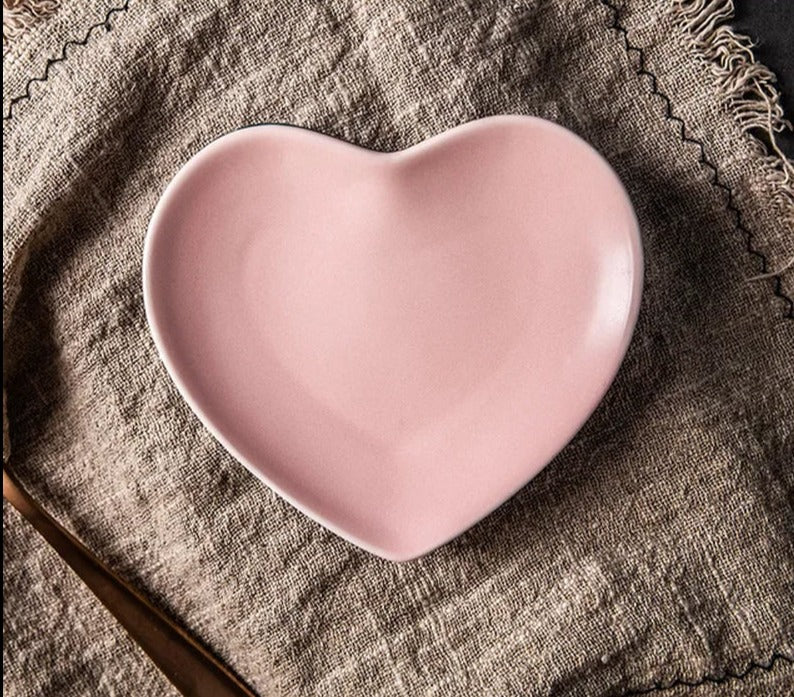 Morandi Heart-Shaped Ceramic Plates