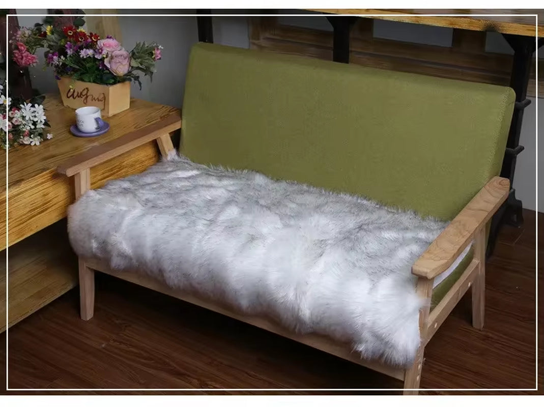 Nordic Faux Sheepskin Fur Sofa Mat