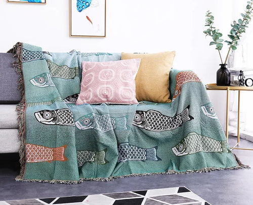 Modern Sea Throw Blanket