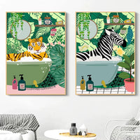 Quirky Bathroom Wall Print