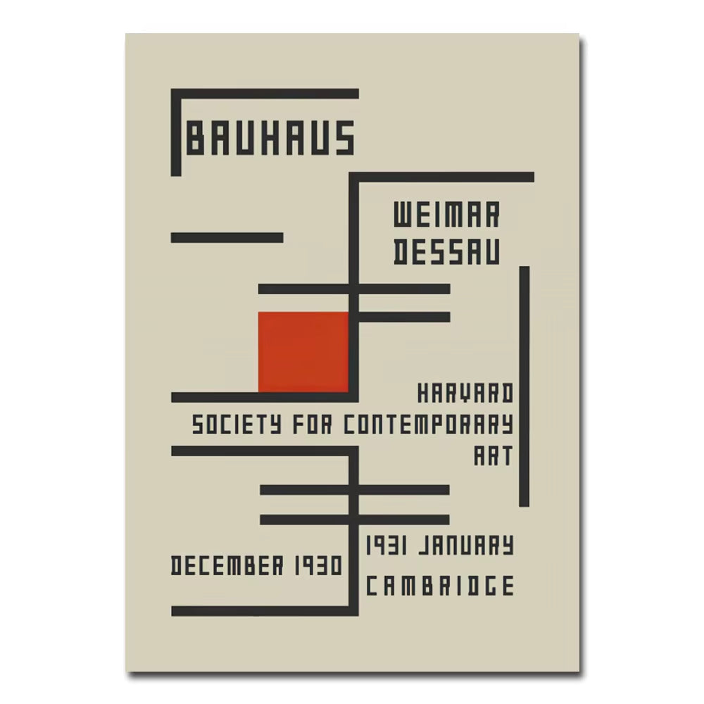 Bauhaus Modern Abstract Geometric Wall Prints