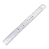 1PCS 20Cm 8 Inch Straight Ruler Precision Stainless Steel Metal Ruler Double-Sided Learning Office Stationery