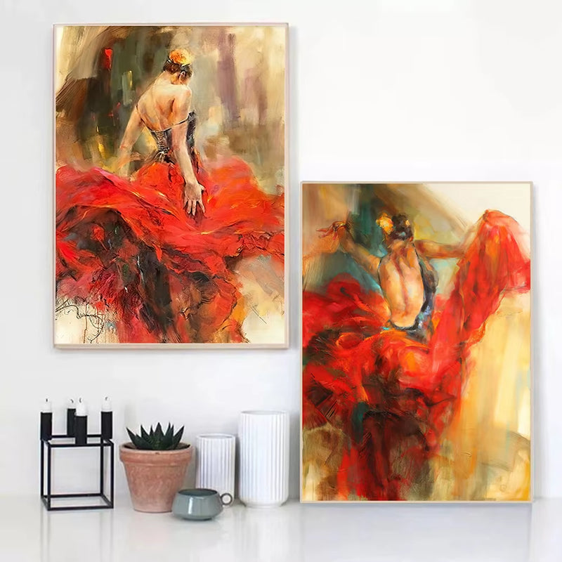 Spanish Flamenco Dance Wall Prints