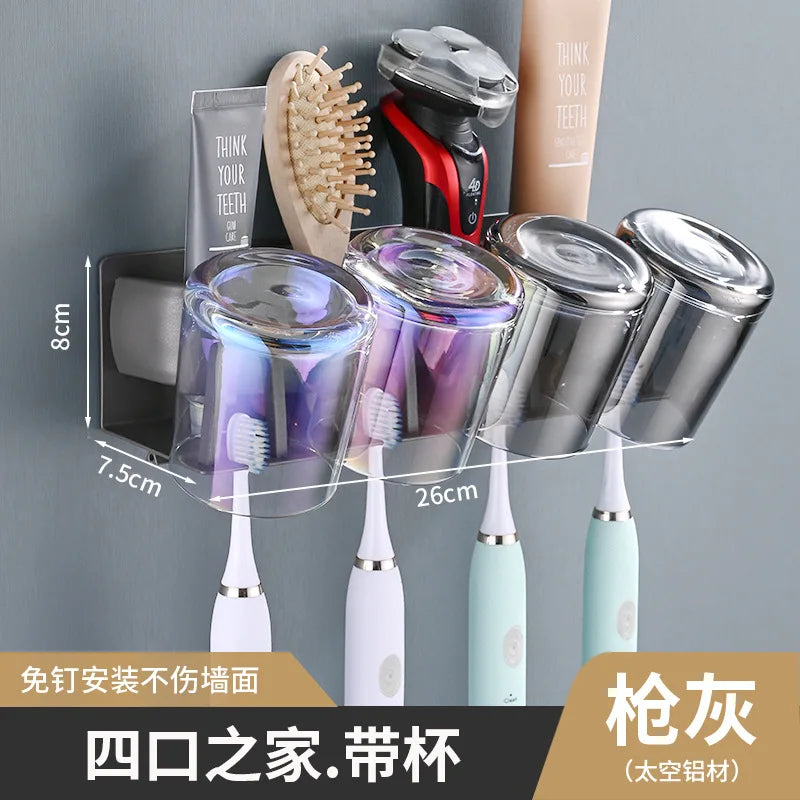 Modern Metal Toothbrush Holder