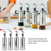 Reusable No-Drip Oil Bottles (Stainless Steel)