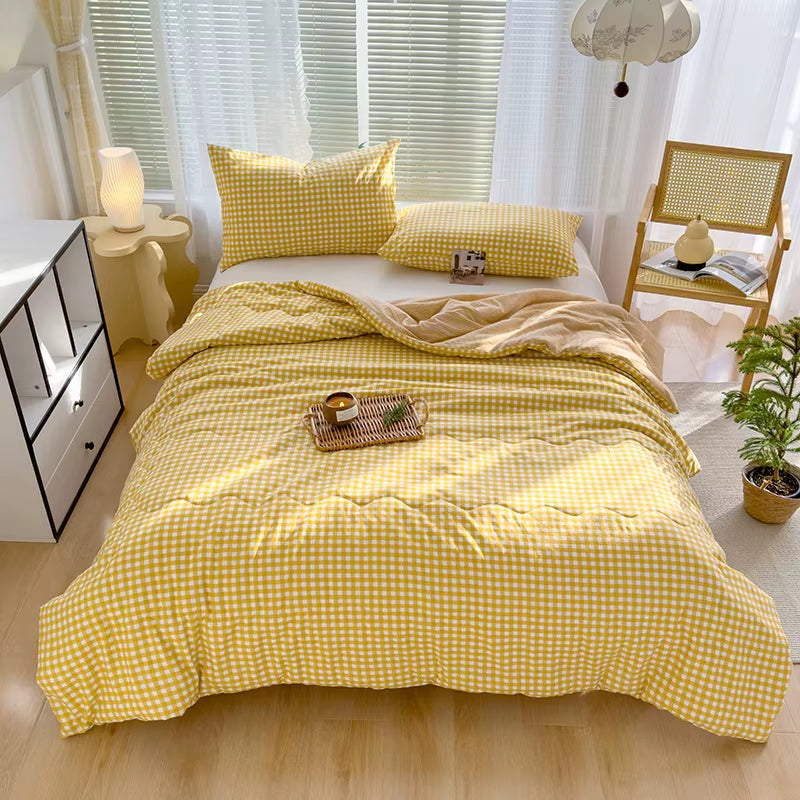 Summer Cotton Quilts Thin Air Conditioning Comforter Soft Breathable Bed Blanket Floral Duvet Cover Thin Quilts Machine Washable