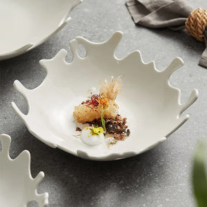 Nordic Coral Porcelain Salad Plates