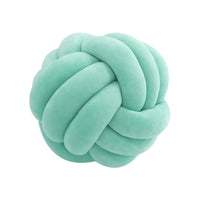 Soft Round Knotted Velvet Pillow