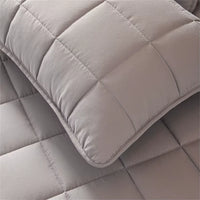 2Pcs Quilted Pillow Sham Soft Thicken Pillow Cover Solid Color Anti-Mite Anti-Bacterial Pillowcase Comfortable and Breathable